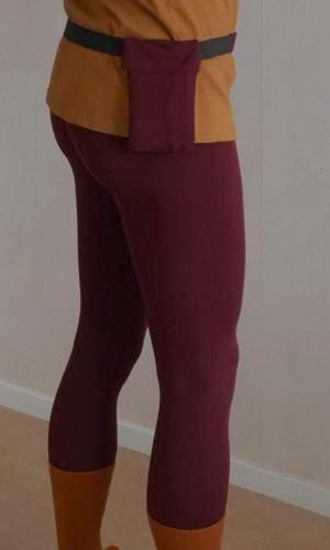 Wine colored meggings for men