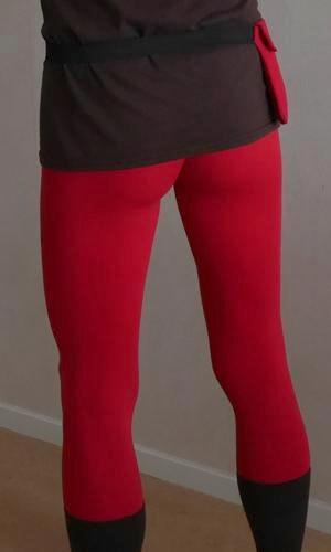 Red meggings for men