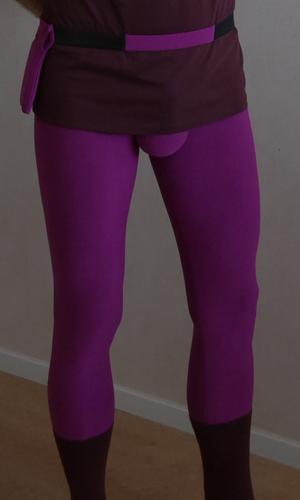 Purple meggings for men