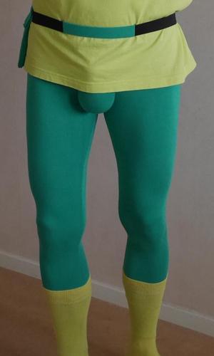 Mint green meggings for men